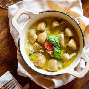Coccetto al forno dal menu Pausa Pranzo del Boccanegra